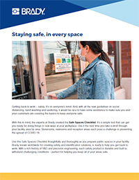 Safe Space Checklist for Building Areas 